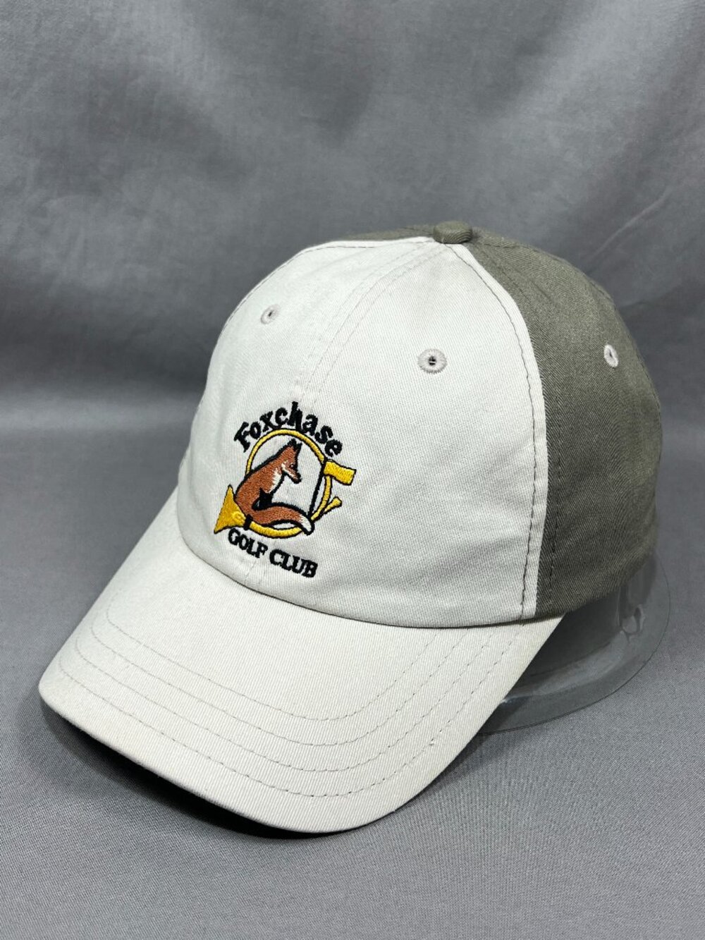 Foxchase Golf Club Pukka Strapback Hat Cap Cream Stevens PA Adjustable Dad Mens